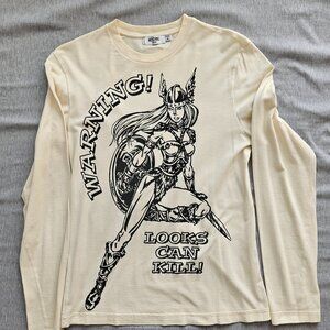 Vintage Moschino Screen Print Tee Shirt Made In Italy